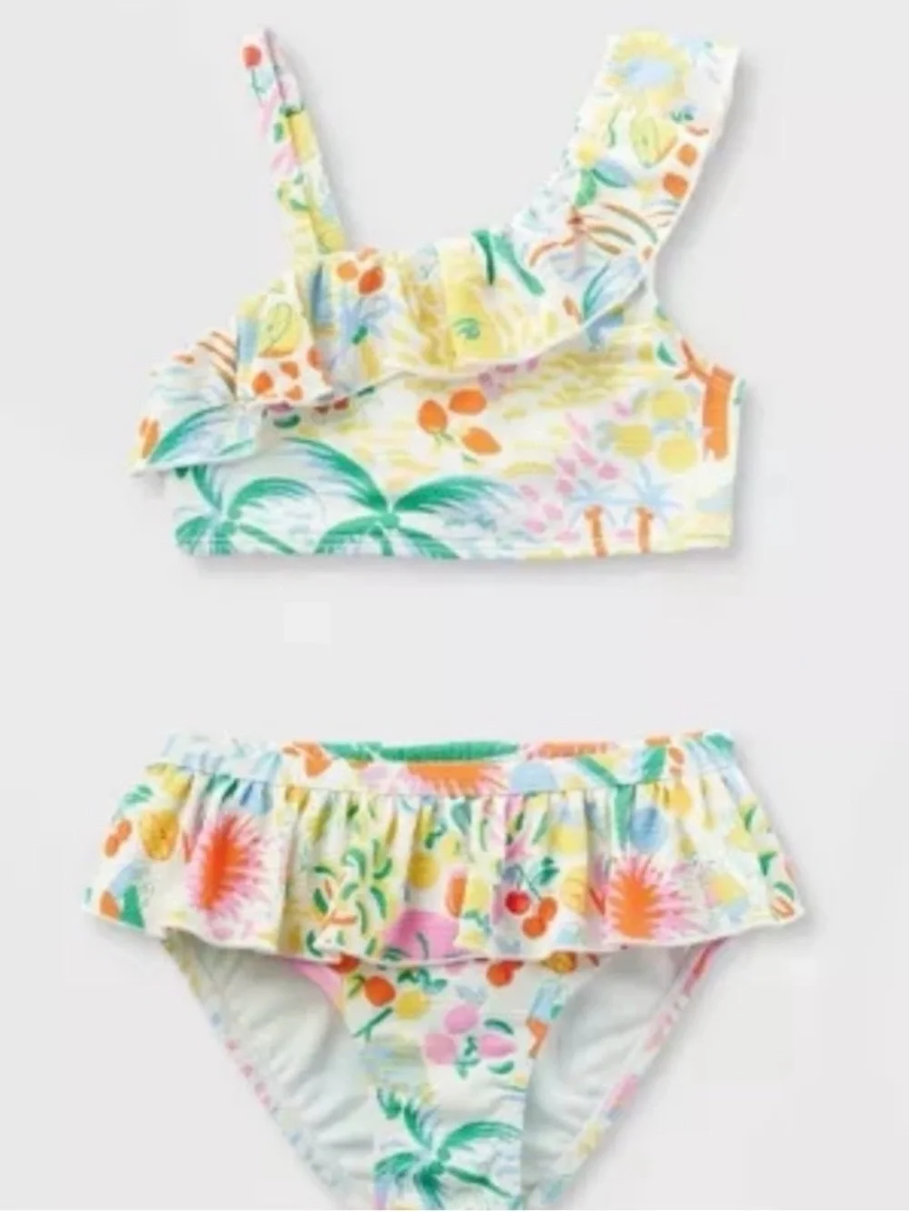 Roller Rabbit Girls' Vacation Off-shoulder Toddler Bikini